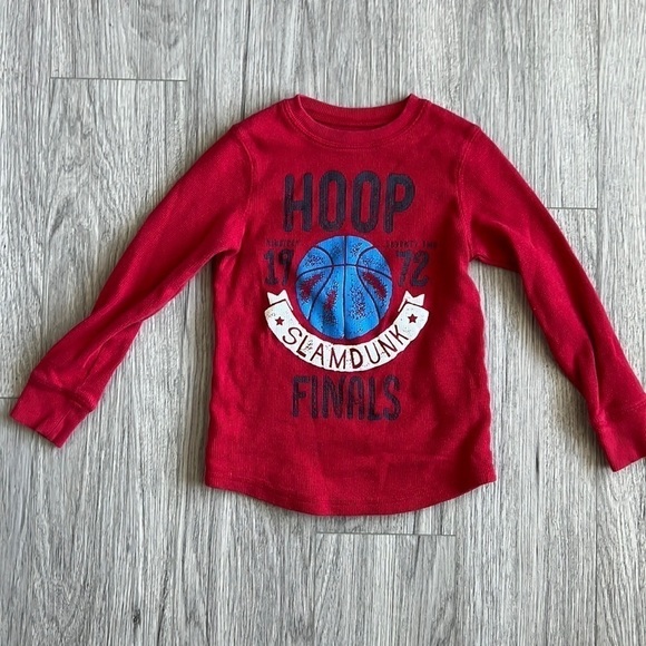 Hoop Finals Thermal Graphic Tee Long Sleeve Size 5/6 - Picture 1 of 4